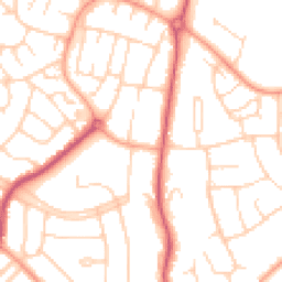 Daytime road noise heatmap for MK41 7AB