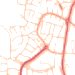 Daytime road noise heatmap for MK41 7AJ