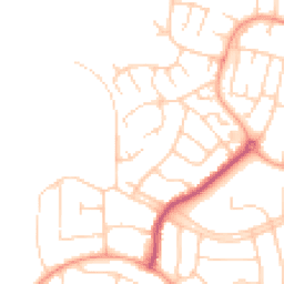 Daytime road noise heatmap for MK41 7JD
