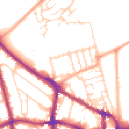 Daytime road noise heatmap for MK41 7SD