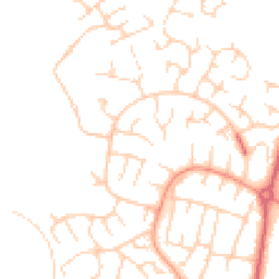 Daytime road noise heatmap for MK41 7XQ
