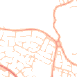 Daytime road noise heatmap for MK41 8BQ