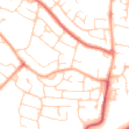 Daytime road noise heatmap for MK41 8EW