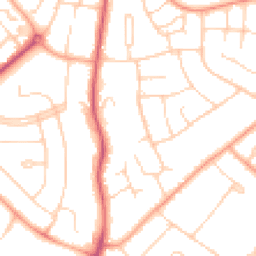 Daytime road noise heatmap for MK41 8NL