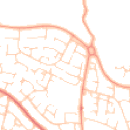 Daytime road noise heatmap for MK41 8PG