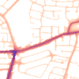 Daytime road noise heatmap for MK41 9JY
