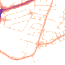 Daytime road noise heatmap for MK41 9TF