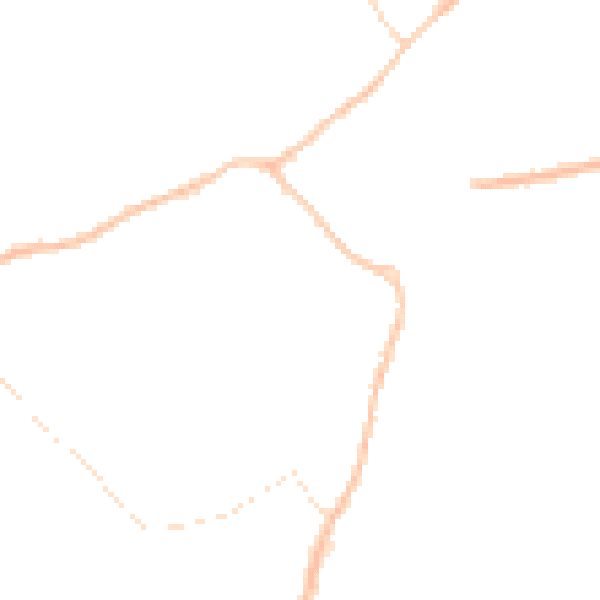 Night-time road noise heatmap for MK42 7EU