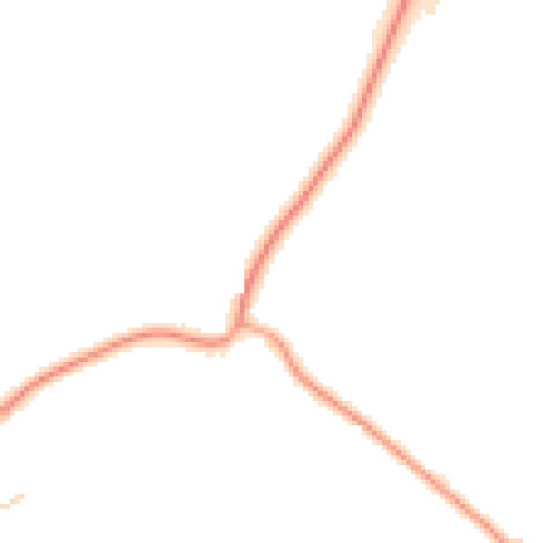 Daytime road noise heatmap for MK43 0UT