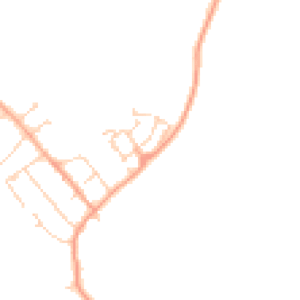 Daytime road noise heatmap for MK43 0WS
