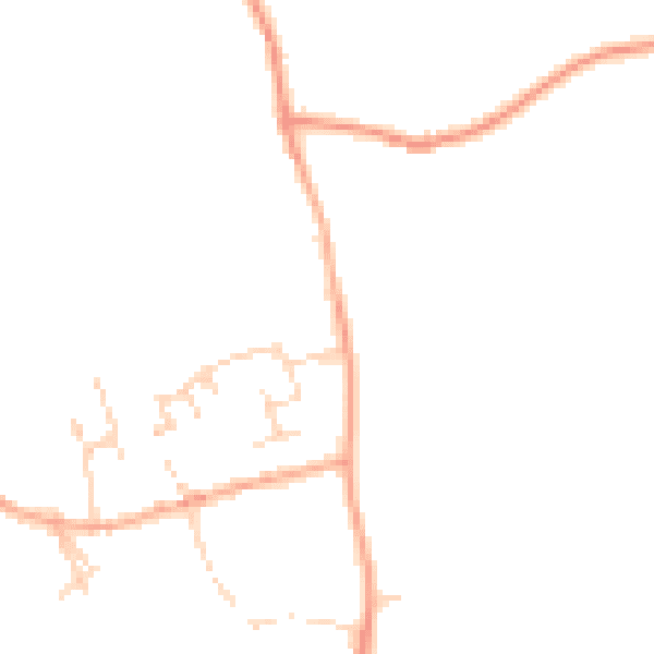 Daytime road noise heatmap for MK43 7DH
