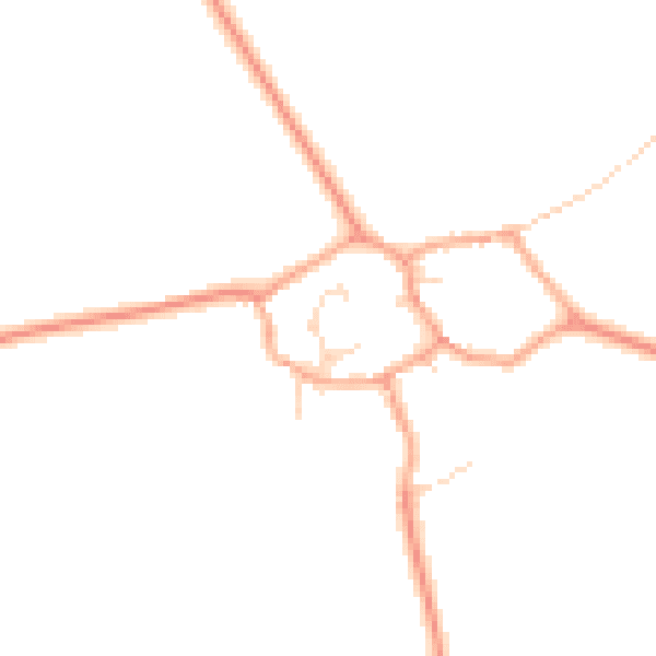 Daytime road noise heatmap for MK43 7HD
