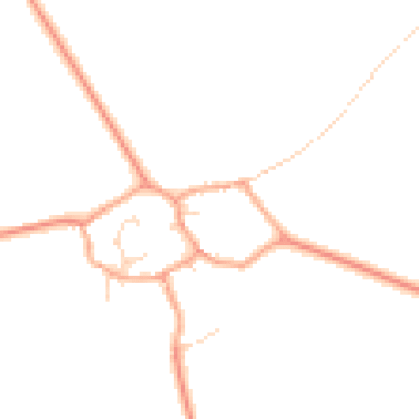 Daytime road noise heatmap for MK43 7JF
