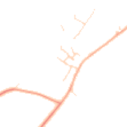 Daytime road noise heatmap for MK44 1DZ