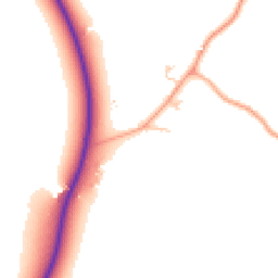 Daytime road noise heatmap for MK44 1QH