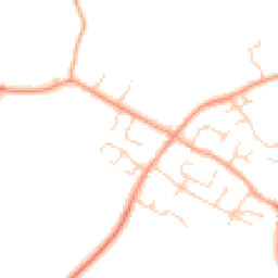 Daytime road noise heatmap for MK44 3BQ