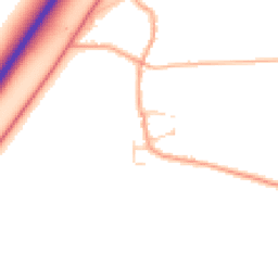 Daytime road noise heatmap for MK44 3EX