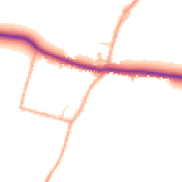 Daytime road noise heatmap for MK44 3RJ
