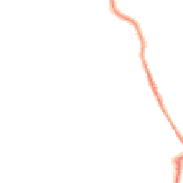 Night-time road noise heatmap for MK45 1AW