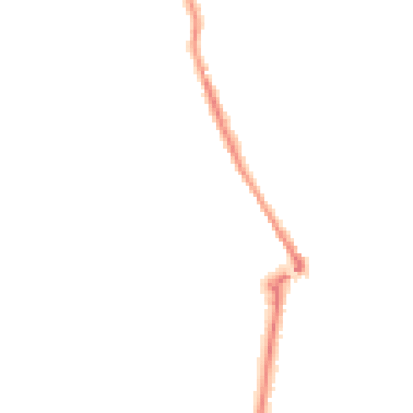 Night-time road noise heatmap for MK45 1BN