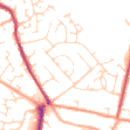 Daytime road noise heatmap for MK45 1BX
