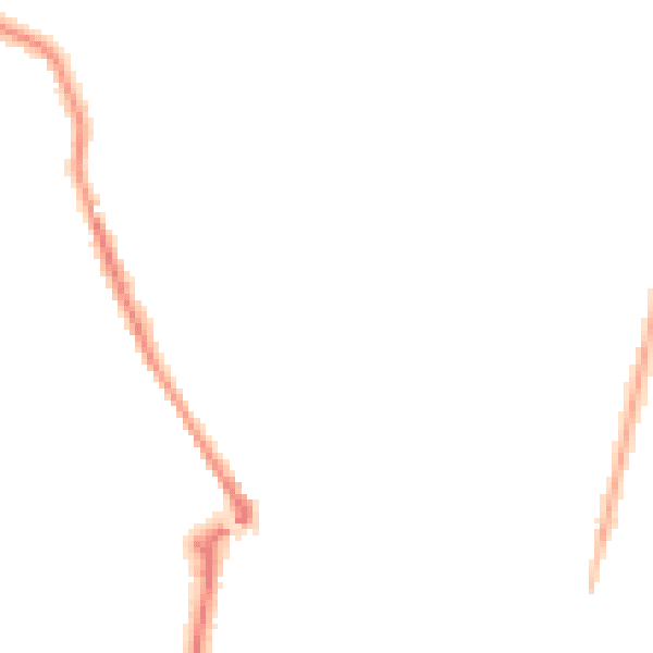 Night-time road noise heatmap for MK45 1BX