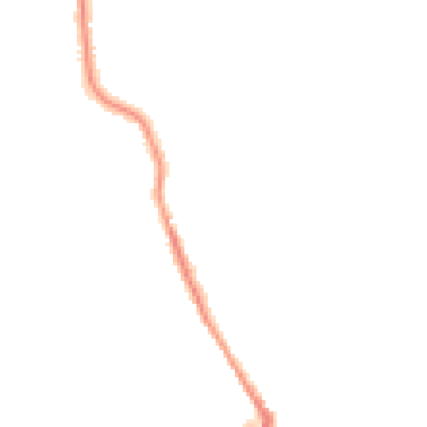 Night-time road noise heatmap for MK45 1DH