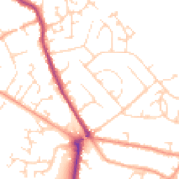 Daytime road noise heatmap for MK45 1DL