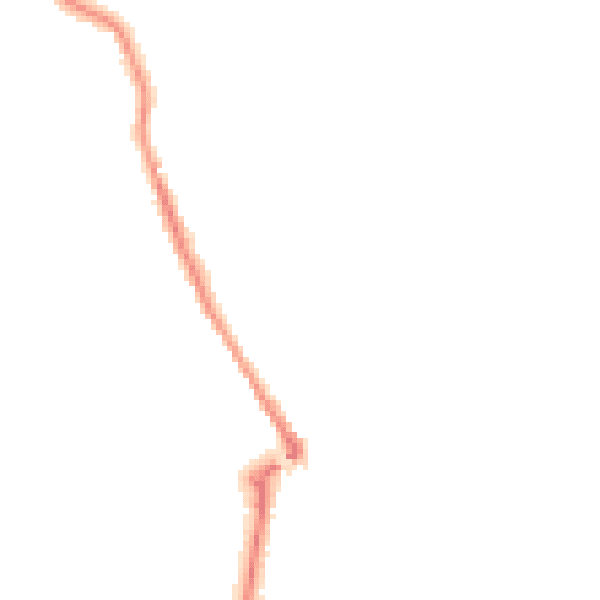 Night-time road noise heatmap for MK45 1DL