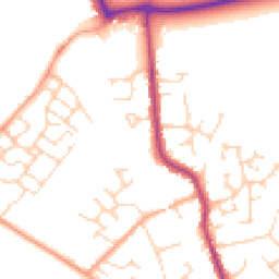 Daytime road noise heatmap for MK45 1FA