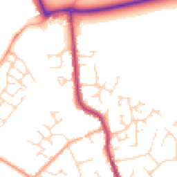 Daytime road noise heatmap for MK45 1FF