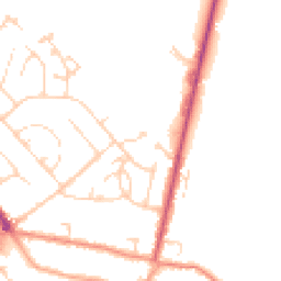 Daytime road noise heatmap for MK45 1HY