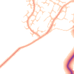 Daytime road noise heatmap for MK45 1RN