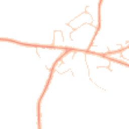 Daytime road noise heatmap for MK45 2DW
