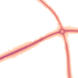 Night-time road noise heatmap for MK45 2FJ