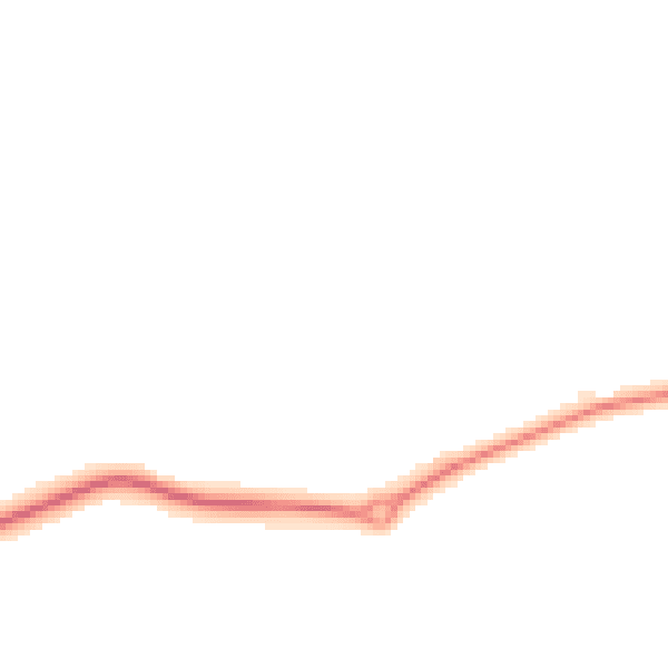 Night-time road noise heatmap for MK45 2JA