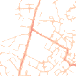 Daytime road noise heatmap for MK45 2JW