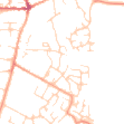 Daytime road noise heatmap for MK45 2PY