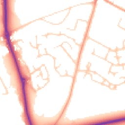 Daytime road noise heatmap for MK45 2RZ