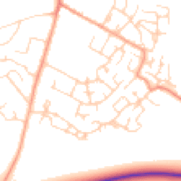 Daytime road noise heatmap for MK45 2TL
