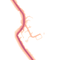 Daytime road noise heatmap for MK45 3AJ