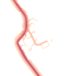 Daytime road noise heatmap for MK45 3AL