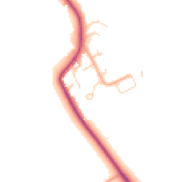 Daytime road noise heatmap for MK45 3AU