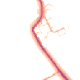 Daytime road noise heatmap for MK45 3BA