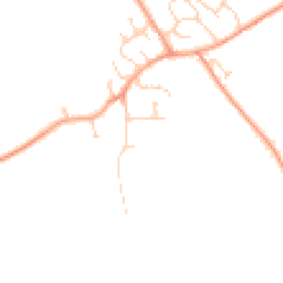 Daytime road noise heatmap for MK45 3BE
