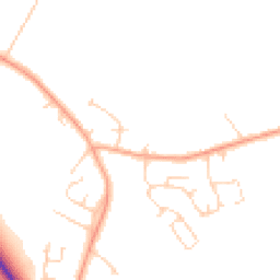 Daytime road noise heatmap for MK45 3BY