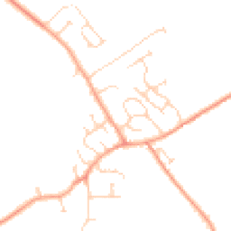 Daytime road noise heatmap for MK45 3EL