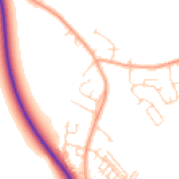 Daytime road noise heatmap for MK45 3HA