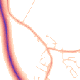 Daytime road noise heatmap for MK45 3HN