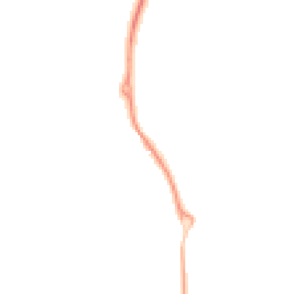 Night-time road noise heatmap for MK45 3JG